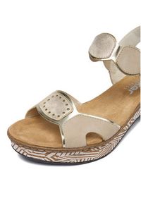 Rieker Sandały CEO-63876-62 Beżowy. Kolor: beżowy. Materiał: skóra #4