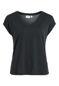 Vila T-Shirt Modala 14074847 Czarny Relaxed Fit. Kolor: czarny. Materiał: syntetyk
