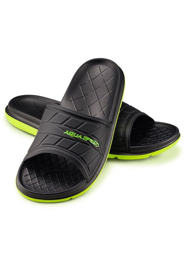 Klapki basenowe dla dorosłych Aqua Speed Aspen. Kolor: zielony, czarny, wielokolorowy