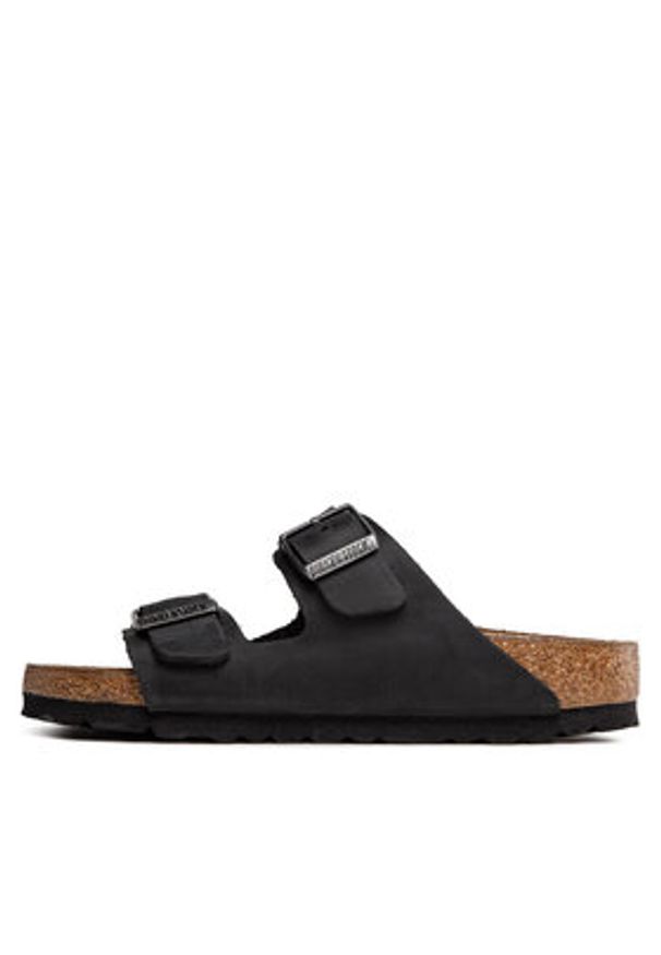 Birkenstock Klapki Arizona Bs 0552113 Czarny. Kolor: czarny. Materiał: skóra
