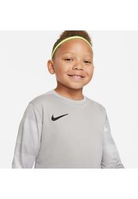 Koszulka piłkarska chłopięca Nike JR Dry Park IV. Kolor: szary. Długość rękawa: długi rękaw. Długość: długie. Sport: piłka nożna