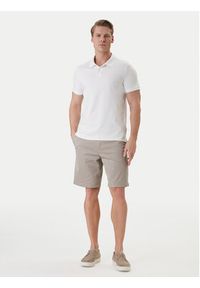 Calvin Klein Polo LV04LC254G Biały Slim Fit. Typ kołnierza: polo. Kolor: biały. Materiał: bawełna #4