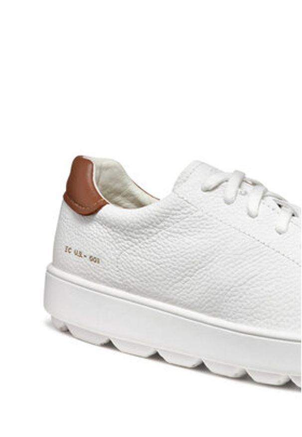 Geox Sneakersy U Spherica Ecub-1 U55GPC 00046 C1000 Biały. Kolor: biały. Materiał: skóra