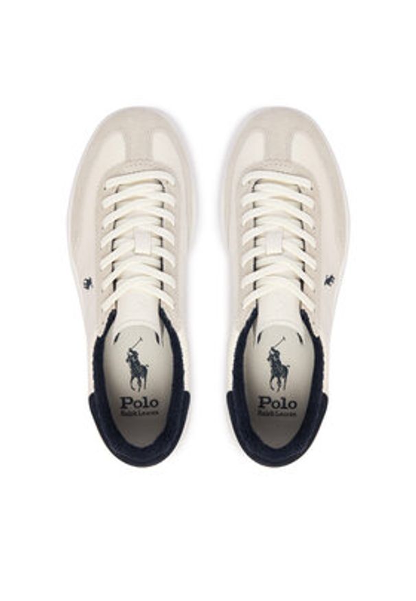 Polo Ralph Lauren Sneakersy 809P07173002 Biały. Kolor: biały. Materiał: skóra, zamsz