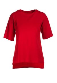 Born2be - Czerwony T-shirt Crialacia. Kolor: czerwony. Materiał: dzianina. Długość rękawa: krótki rękaw #3