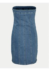Vero Moda Sukienka jeansowa Zoie 10310272 Niebieski Slim Fit. Kolor: niebieski. Materiał: bawełna #3