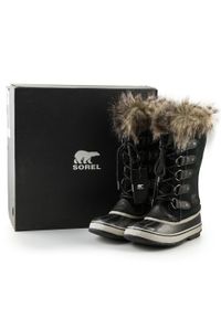 sorel - Buty do chodzenia damskie Sorel Joan of Arctic. Kolor: czarny. Sezon: zima