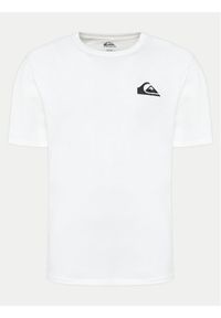 Quiksilver T-Shirt Mw Mini Logo EQYZT07657 Biały Regular Fit. Kolor: biały. Materiał: bawełna