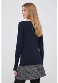 TOMMY HILFIGER - Tommy Hilfiger longsleeve bawełniany kolor granatowy. Kolor: niebieski. Materiał: bawełna. Długość rękawa: długi rękaw. Długość: długie. Wzór: haft #2