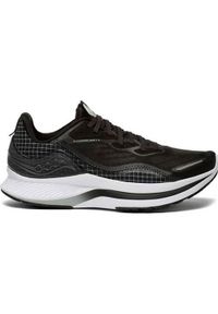 Buty do biegania męskie Saucony Endorphin Shift 2. Zapięcie: sznurówki. Kolor: czarny. Materiał: syntetyk, materiał. Szerokość cholewki: normalna