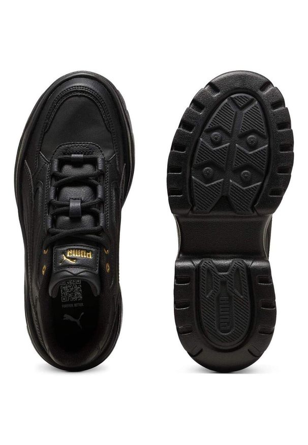 Buty sportowe damskie Puma Karmen X tra. Kolor: czarny. Materiał: materiał, skóra ekologiczna