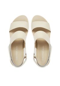 Calvin Klein Jeans Sandały Flatform Sandal Sling In YW0YW01788 Écru. Materiał: materiał