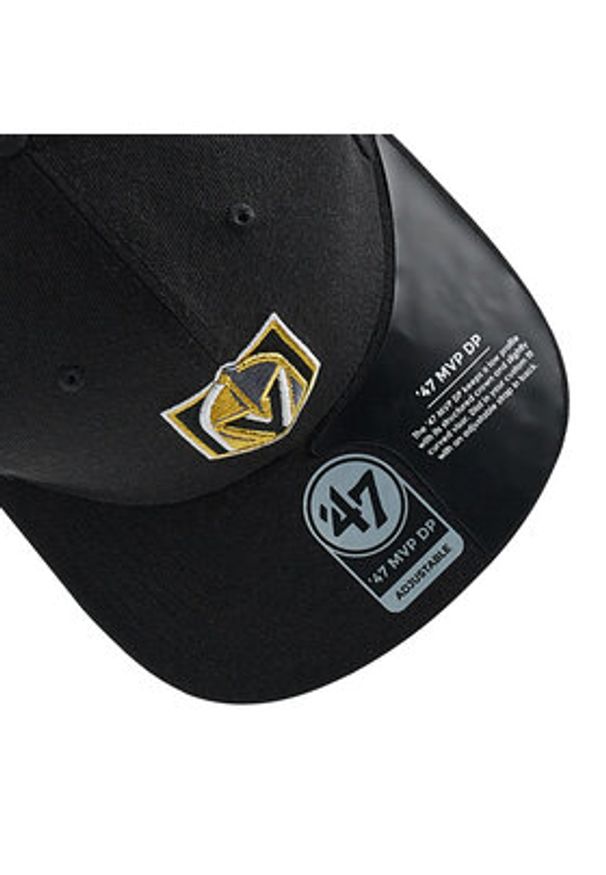 47 Brand Czapka z daszkiem Zone Vegas Golden Knights CLZOE31WBP Czarny. Kolor: czarny. Materiał: materiał