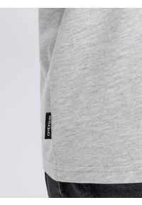 Ombre Clothing - Klasyczny T-shirt męski bawełniany BASIC - szary V3 - Rozmiar: XXL. Kolor: szary. Materiał: bawełna. Styl: klasyczny #4