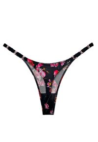 Intica - Stringi z ozdobną gumką na specjalne okazje Delcie. Kolor: wielokolorowy. Materiał: materiał, skóra. Długość: długie #1