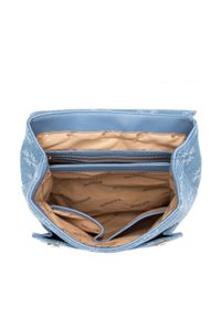 Wittchen - Damski plecak dżinsowy w monogram z etui niebieski. Kolor: niebieski. Materiał: bawełna. Wzór: aplikacja, paski, gładki. Styl: elegancki #7