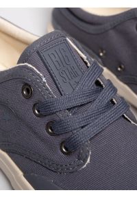 Big-Star - Trampki męskie niskie granatowe RR174063 403. Okazja: na co dzień. Kolor: niebieski. Materiał: tkanina. Szerokość cholewki: normalna. Styl: casual #3