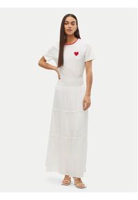 Vero Moda Spódnica maxi Keeley 10316487 Biały Regular Fit. Kolor: biały. Materiał: bawełna #3
