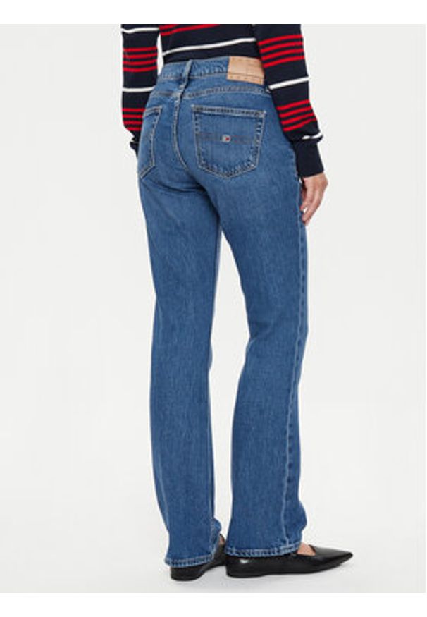 Tommy Jeans Jeansy Maddie DW0DW19271 Niebieski Straight Fit. Kolor: niebieski