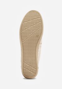 Born2be - Beżowe Ażurowe Espadryle na Podeszwie z Plecionki Satisfyinglys. Okazja: do pracy, na co dzień, na spotkanie biznesowe. Kolor: beżowy. Materiał: materiał, len. Szerokość cholewki: normalna. Wzór: ażurowy. Sezon: lato. Styl: boho, biznesowy, klasyczny, casual #3