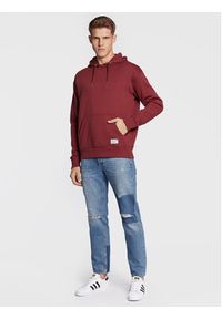 !SOLID - Solid Bluza 21107420 Bordowy Regular Fit. Kolor: czerwony. Materiał: bawełna #5