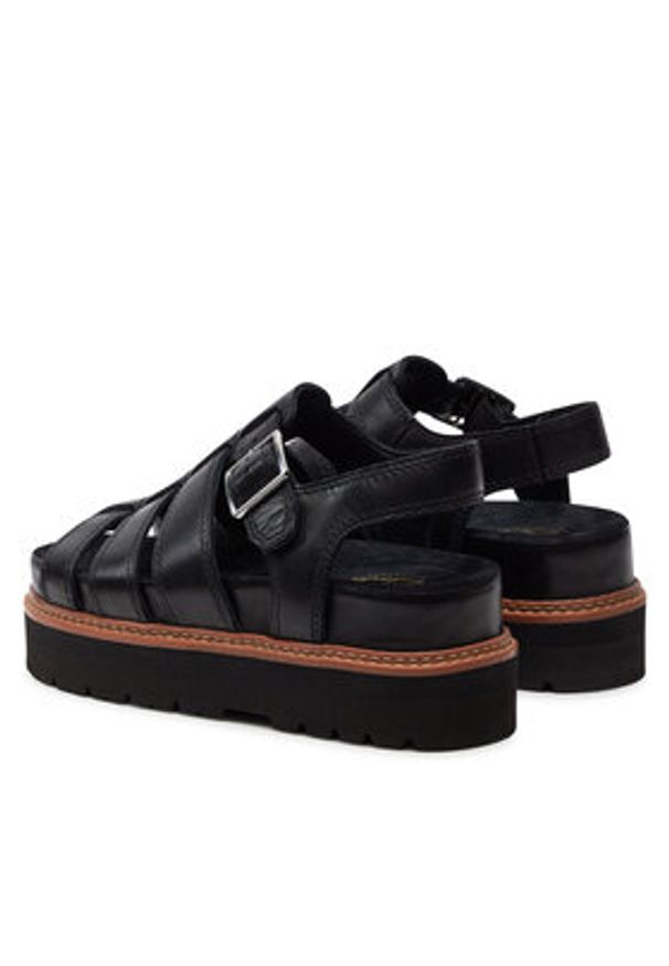 Clarks Sandały Orianna Twist 26176317 Czarny. Kolor: czarny. Materiał: skóra