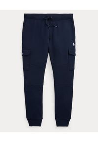 Ralph Lauren - RALPH LAUREN - Granatowe spodnie cargo. Kolor: niebieski. Materiał: dzianina, bawełna, dresówka