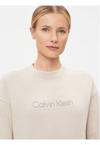Calvin Klein Bluza Satin Emroidery K20K206757 Szary Regular Fit. Kolor: szary. Materiał: syntetyk #4