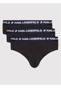 Karl Lagerfeld - KARL LAGERFELD Komplet 3 par slipów 220M2121 Czarny. Kolor: czarny. Materiał: bawełna #1