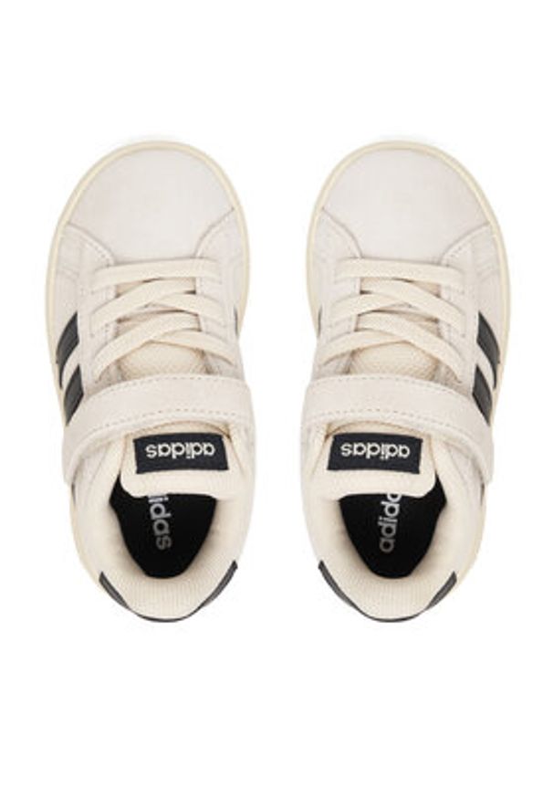 Adidas - adidas Sneakersy Grand Court 2.0 JR0778 Kremowy. Kolor: kremowy. Materiał: zamsz, skóra