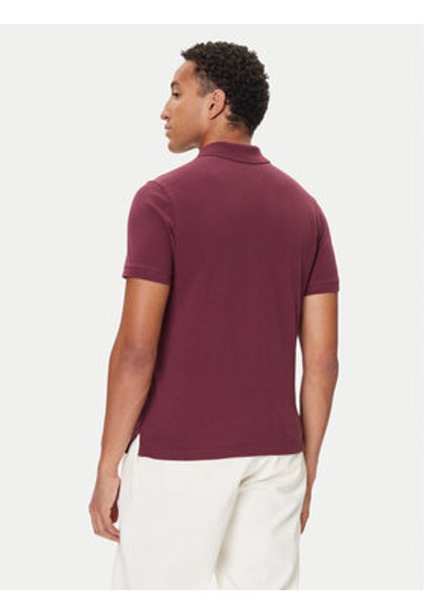 United Colors of Benetton - United Colors Of Benetton Polo 3089J3179 Fioletowy Regular Fit. Typ kołnierza: polo. Kolor: fioletowy. Materiał: bawełna