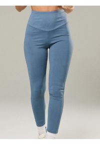 Sinsay - Legginsy sportowe Gym Hard - niebieski. Kolor: niebieski. Styl: sportowy