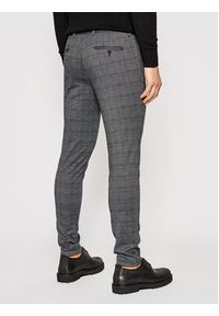 Jack & Jones - Jack&Jones Chinosy Marco 12174986 Szary Slim Fit. Kolor: szary. Materiał: syntetyk