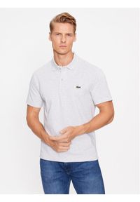 Lacoste Polo DH0783 Szary Regular Fit. Typ kołnierza: polo. Kolor: szary. Materiał: bawełna, syntetyk #1