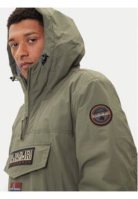 Napapijri Kurtka anorak Rainforest Pocket 2 NP0A4GMD Zielony Regular Fit. Kolor: zielony. Materiał: syntetyk
