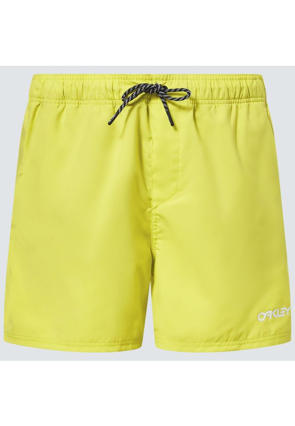 Krótkie Spodenki Męskie Oakley Beach Volley 16. Kolor: żółty. Długość: krótkie. Styl: sportowy