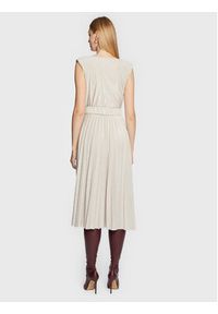 Rinascimento Sukienka koktajlowa CFC0110651003 Beżowy Regular Fit. Kolor: beżowy. Materiał: wiskoza. Styl: wizytowy #3