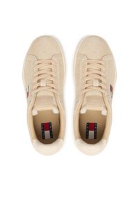 Tommy Jeans Sneakersy Logo Suede Archive EN02985 Beżowy. Kolor: beżowy. Materiał: zamsz, skóra #5