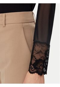 Morgan Bluzka 251-TIAMO Czarny Slim Fit. Kolor: czarny. Materiał: wiskoza