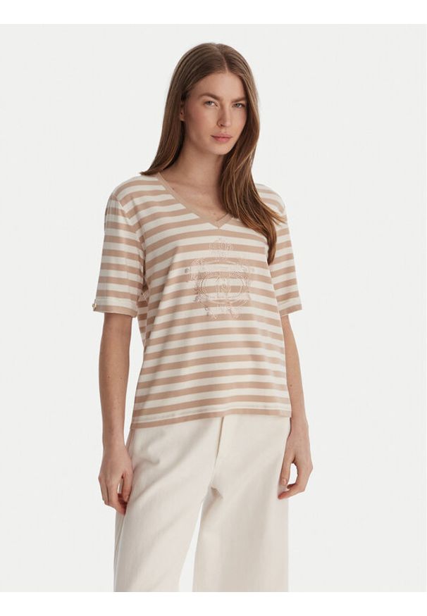 Liu Jo Sport T-Shirt TA6206 JS005 Kolorowy Regular Fit. Materiał: bawełna. Wzór: kolorowy. Styl: sportowy