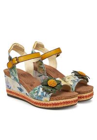 Laura Vita Espadryle Facyo 06 Kolorowy. Materiał: skóra. Wzór: kolorowy
