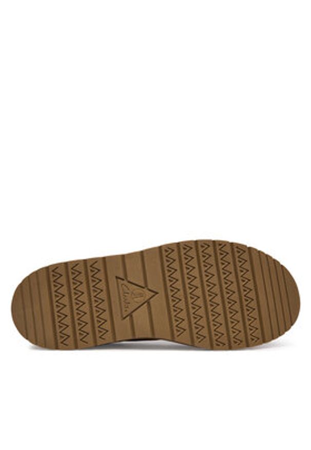 Clarks Półbuty Polden Moc 26186452 Beżowy. Kolor: beżowy. Materiał: zamsz, skóra