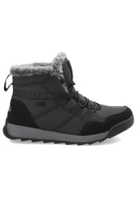 Czarne Śniegowce Cross Jeans Ocieplane Buty Damskie. Okazja: na spacer. Kolor: czarny. Materiał: futro, skóra ekologiczna, syntetyk. Szerokość cholewki: normalna. Sezon: zima #6