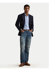Polo Ralph Lauren Koszula Core Replen 710549084 Błękitny Slim Fit. Typ kołnierza: polo. Kolor: niebieski. Materiał: bawełna