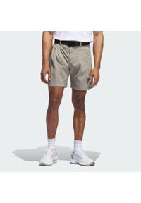 Adidas - Szorty Go-to Pleated 7-inch. Kolor: beżowy. Sport: golf