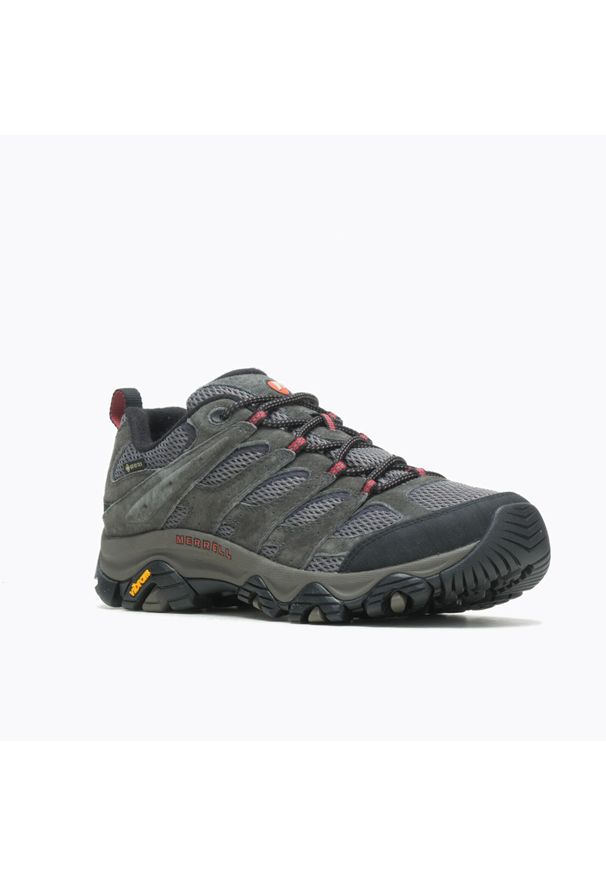 Buty Merrell Moab 3 Goretex trekkingowe szare. Kolor: szary. Materiał: gore-tex. Technologia: Gore-Tex. Sport: turystyka piesza