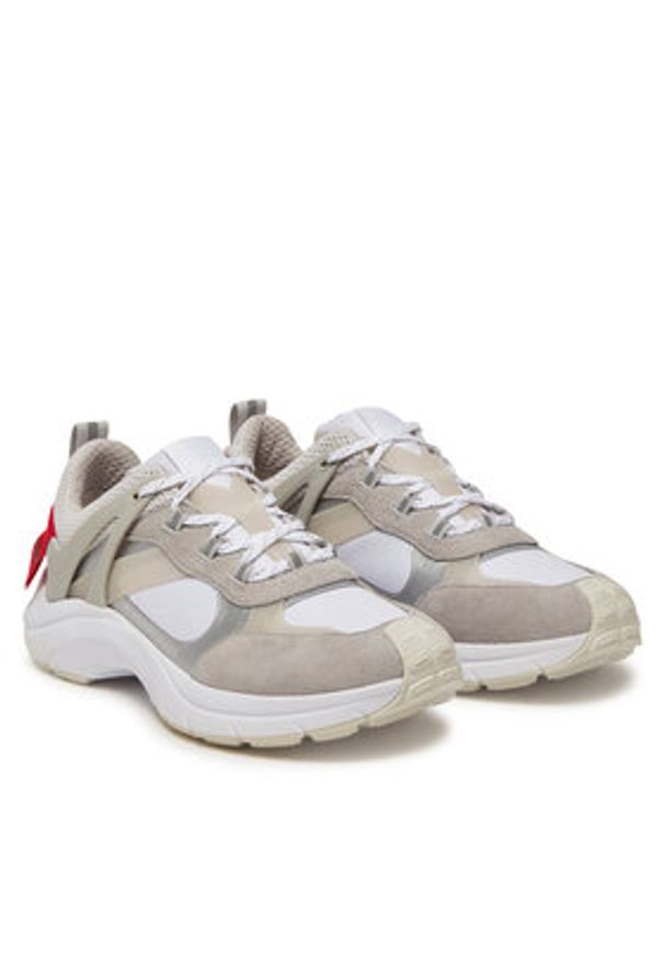 Hugo - HUGO Sneakersy GO2 50541703 Biały. Kolor: biały. Materiał: materiał