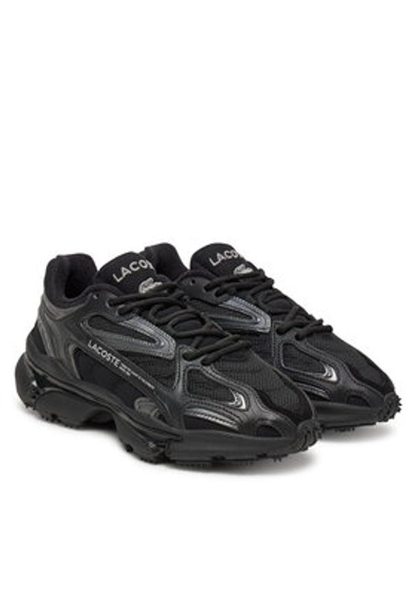 Lacoste Sneakersy L003 2K24 7-49SFA0008 Czarny. Kolor: czarny. Materiał: materiał
