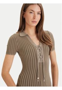 Guess Sweter W6GR09 Z0590 Zielony Regular Fit. Kolor: zielony. Materiał: wiskoza #5