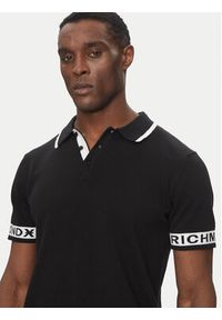 Richmond X Polo UMP25309PO Czarny Regular Fit. Typ kołnierza: polo. Kolor: czarny. Materiał: bawełna #4